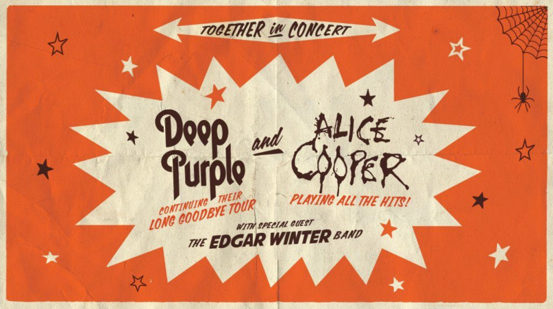 Deep Purple, Alice Cooper and The Edgar Winter Band on Tour! August & September 2017!!